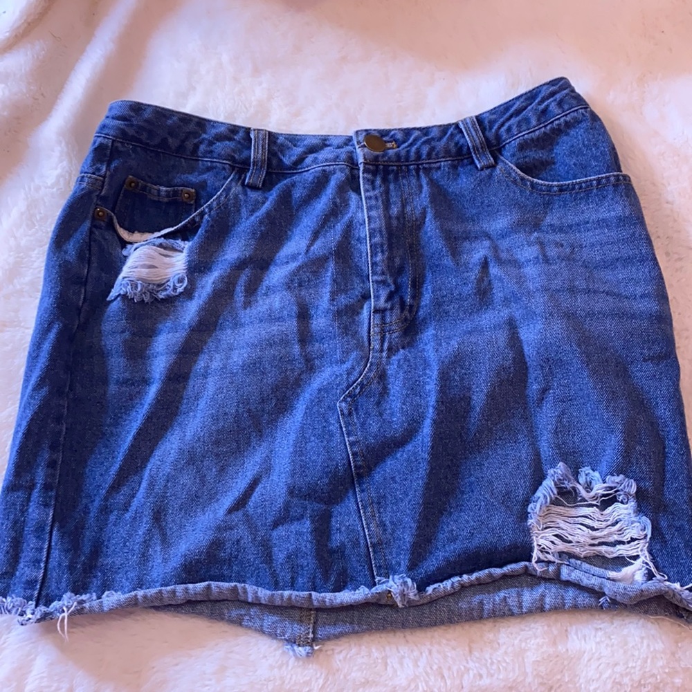 Denim Mini Skirt